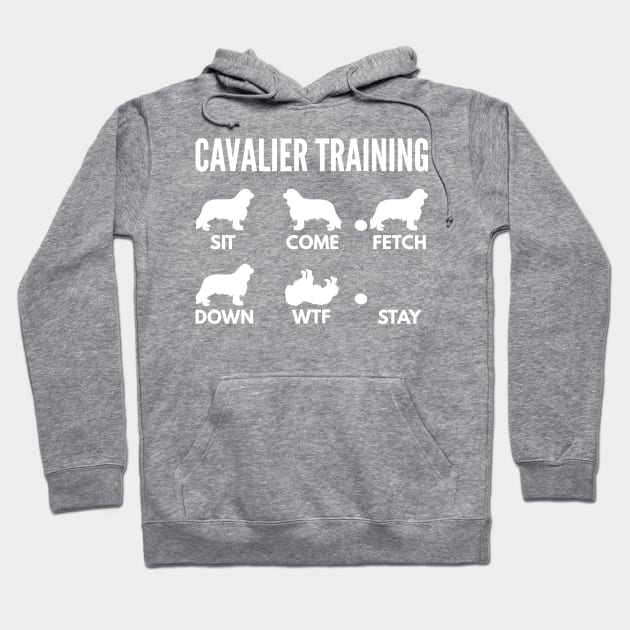 Cavalier Training Cavalier Dog Tricks Hoodie by DoggyStyles